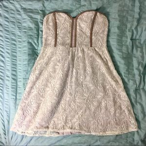 Urban Outfitters Strapless Lace Dress